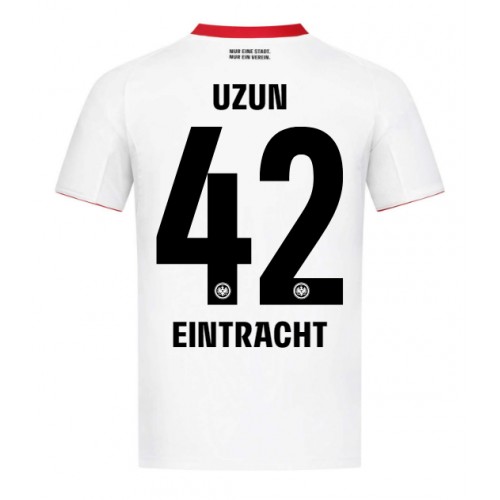 Pánský Fotbalový dres Eintracht Frankfurt Can Uzun #42 2025-26 Venkovní Krátký Rukáv